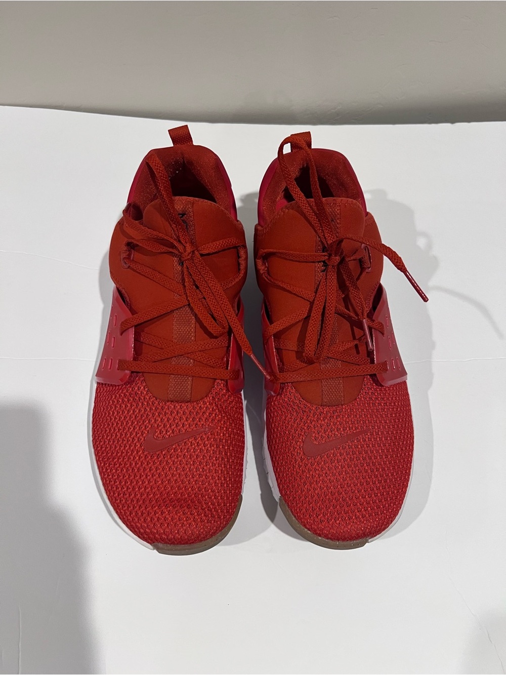 Nike Red Men's Athletic Mesh Running Shoes